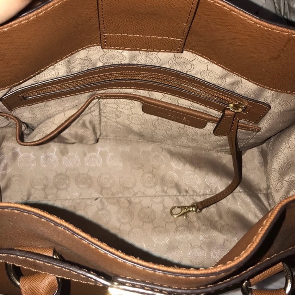 Michael Kors Brown Hamilton Purse - Picture 3 of 4